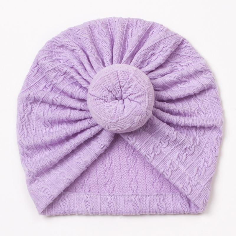 New Baby Boneless Hat, Children's Jacquard Cute Hat, Donut Fontanelle Protector, Baby Tip