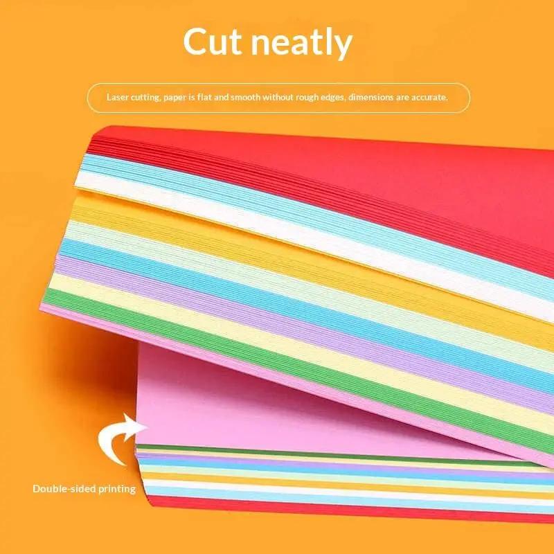 100 Pcs Mixed Colorful Origami Paper Set Handmade DIY Supplies For Kids Creative Paper Cutting Craft Materials
