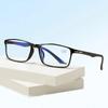 TR90 Anti-blue Light Presbyopia Glasses Men and Women Classic Vintage Square Frame Reading Glasses Fashion Farsighted Glasses +4.0