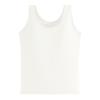 Pure Cotton Sling Vest with Chest Pad, Women's Versatile Inner and Outer Bottoming Top, Solid Color Simple Sleeveless Vest