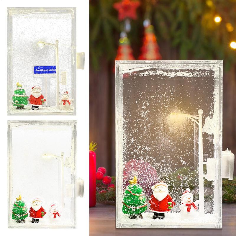 Snowy Night Street Lamp Craft Christmas Art Street Light Snowy Lamp Snowflake Lamp Material Pack Seasonal Beginners Crafting