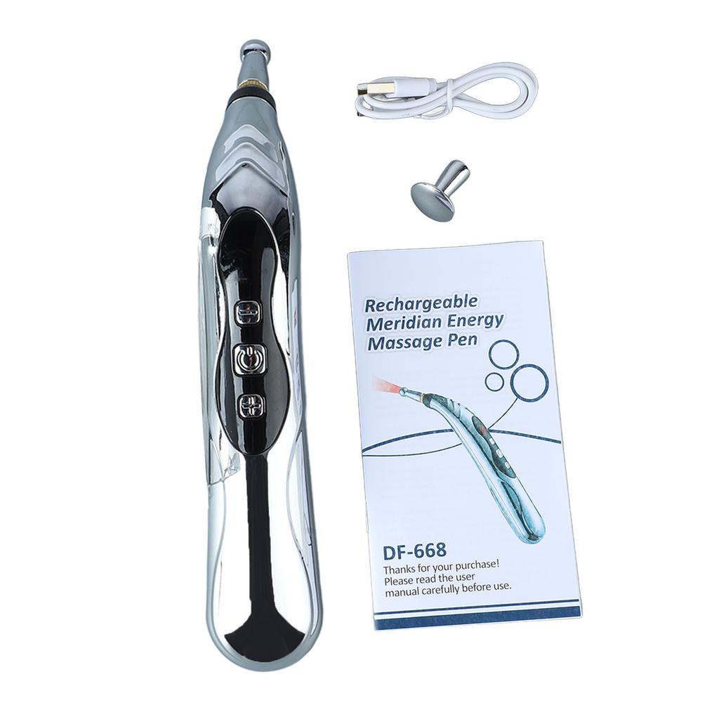 Stylo méridien électronique Rechargeable, stylo de Massage à impulsion énergétique puissant pour soulager la douleur