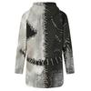 Damska bluza z kapturem na co dzień, z długim rękawem, z nadrukiem na Halloween, wciągana bluza