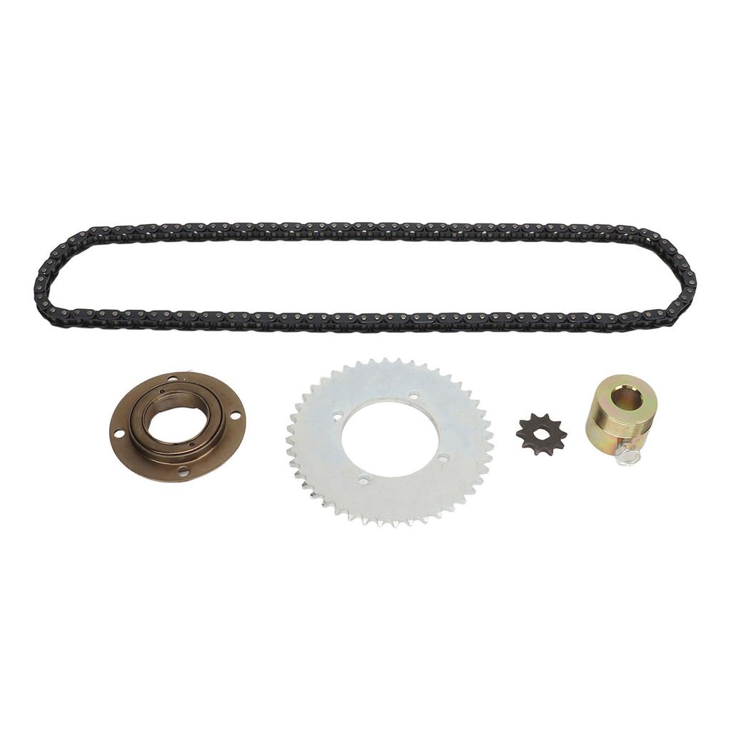 Zębatka T8F 10T Zębatka T8F 44T Łańcuch T8F 116 Ogniw Wolnobieg Złącze 16mm Złote Stalowy Zestaw Zębatek Łańcucha T8F do Mini Motocykla Skutera