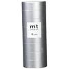 Kamoi Kakoshi Mt Masking Tape 8P Width 15mm X 7m 533 High-Brightness Silver MT08P533