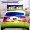 Soccer Bedding Set Breathable Duvet Cover with Pillowcases Decorative Bed Linen for Bedroom Home Decoration Birthday Gift