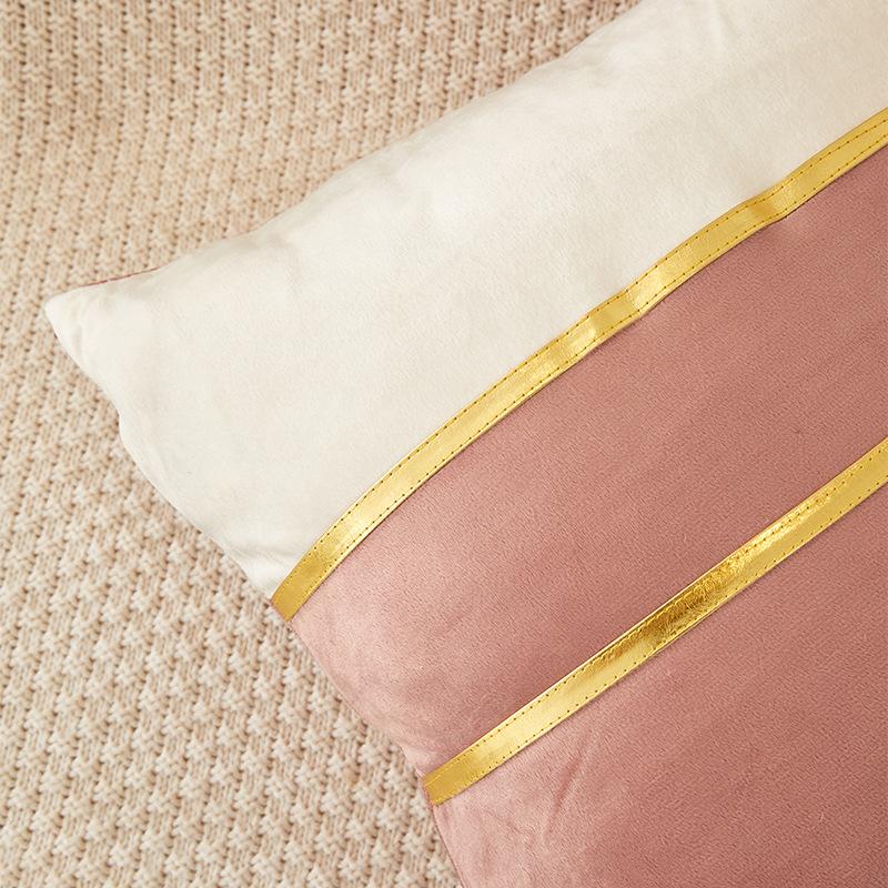 Elegant Sofa Pillowcase Party Atmosphere Pillow Cover Velvet Pillow Cover  for Room Sofa Decor Soft Solid Dyed for Bed