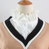 Ruffle Faux Collar Decorative Collars for Clothes Suit Removable False Collar Universal Shawl Elegant Top Lapel Shawl