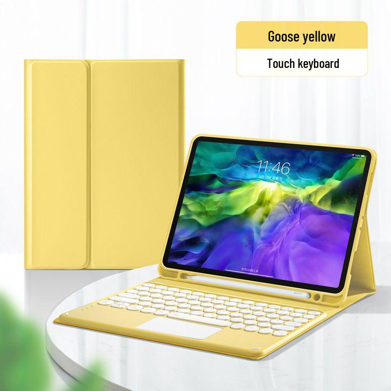 2021 iPad Pro 11 Bluetooth Keyboard Case: Round Keycap, Detachable Magnetic Apple Magic Shell for Air4
