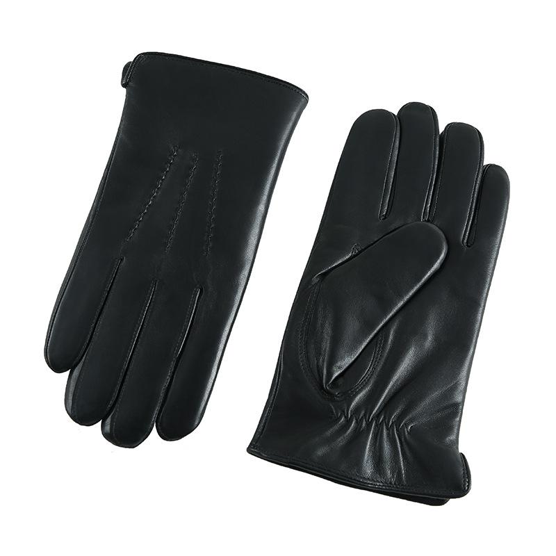 Men s European  American Winter Sheepskin Gloves – Warm, Thick Fur, Genuine Leather XXL