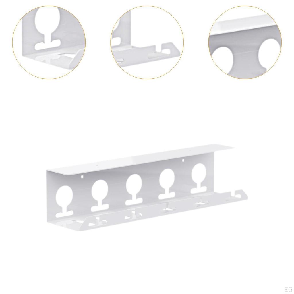 Taca do zarządzania kablami pod biurko z uchwytem na listwę zasilającą