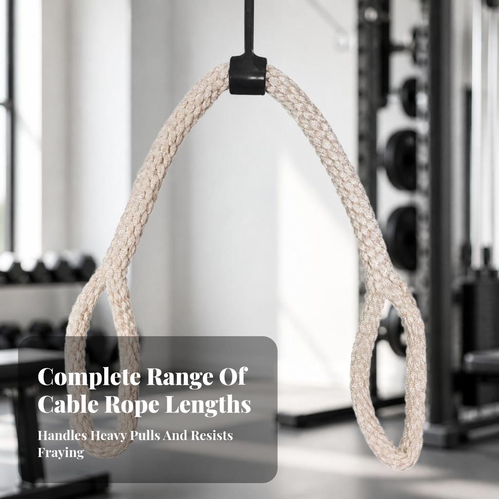 Tricep Pulldown Rope Easy-Grip Versatile for Upper-Body Workouts