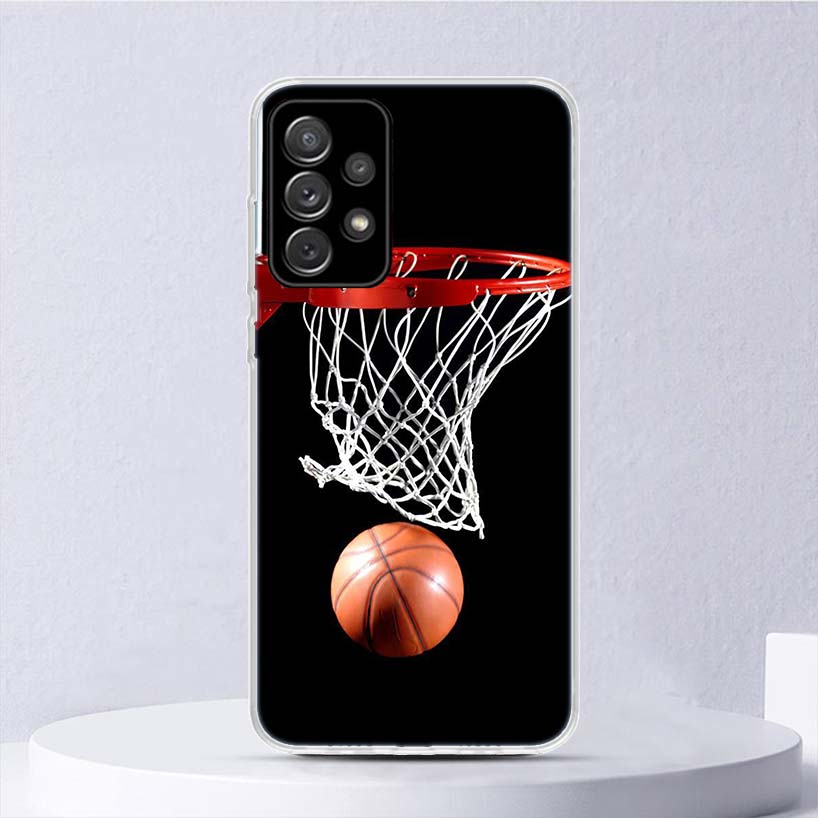 Basketball Basket Sports Soft Case For Samsung Galaxy A15 A14 A13 A12 A55 A54 A53 A52 Phone Cover A35 A32 A33 A25 A23 A22 A05S A