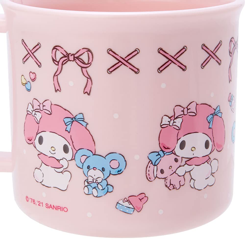 Sanrio Plastic Cup for Children 200ml Dishwasher and Dish Dryer Safe Made In Japan Name Sticker Included My Melody My Melody Character 880701