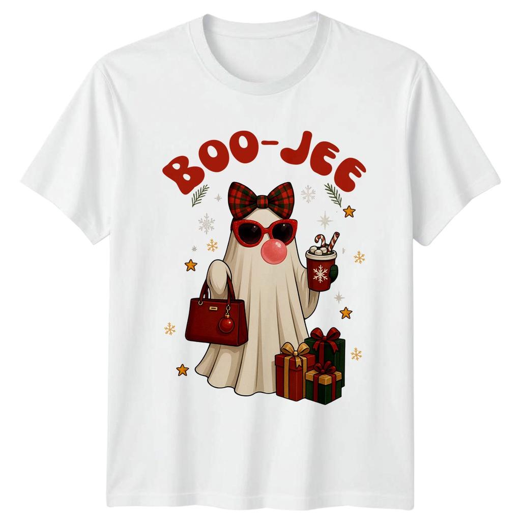 BooJee Christmas Holidays Ghost Unisexs TShirt Unisexs Graphic Tee