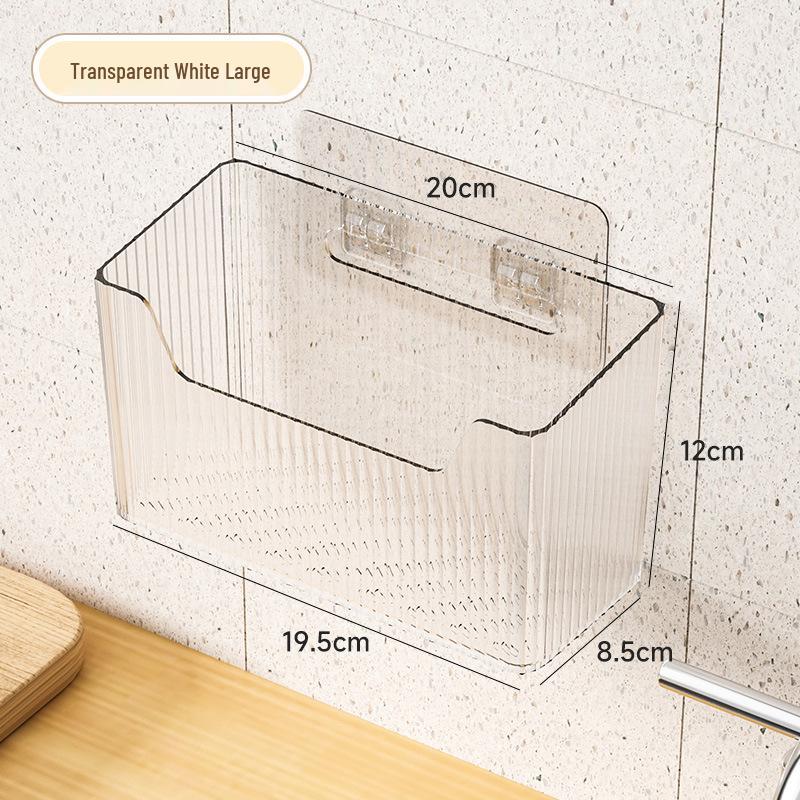 Wandmontierter Küchenkorb: Bohrfreie Aufbewahrung für Zwiebeln, Ingwer & Knoblauch; Gewürzregal & Mehrzweck-Organizer.