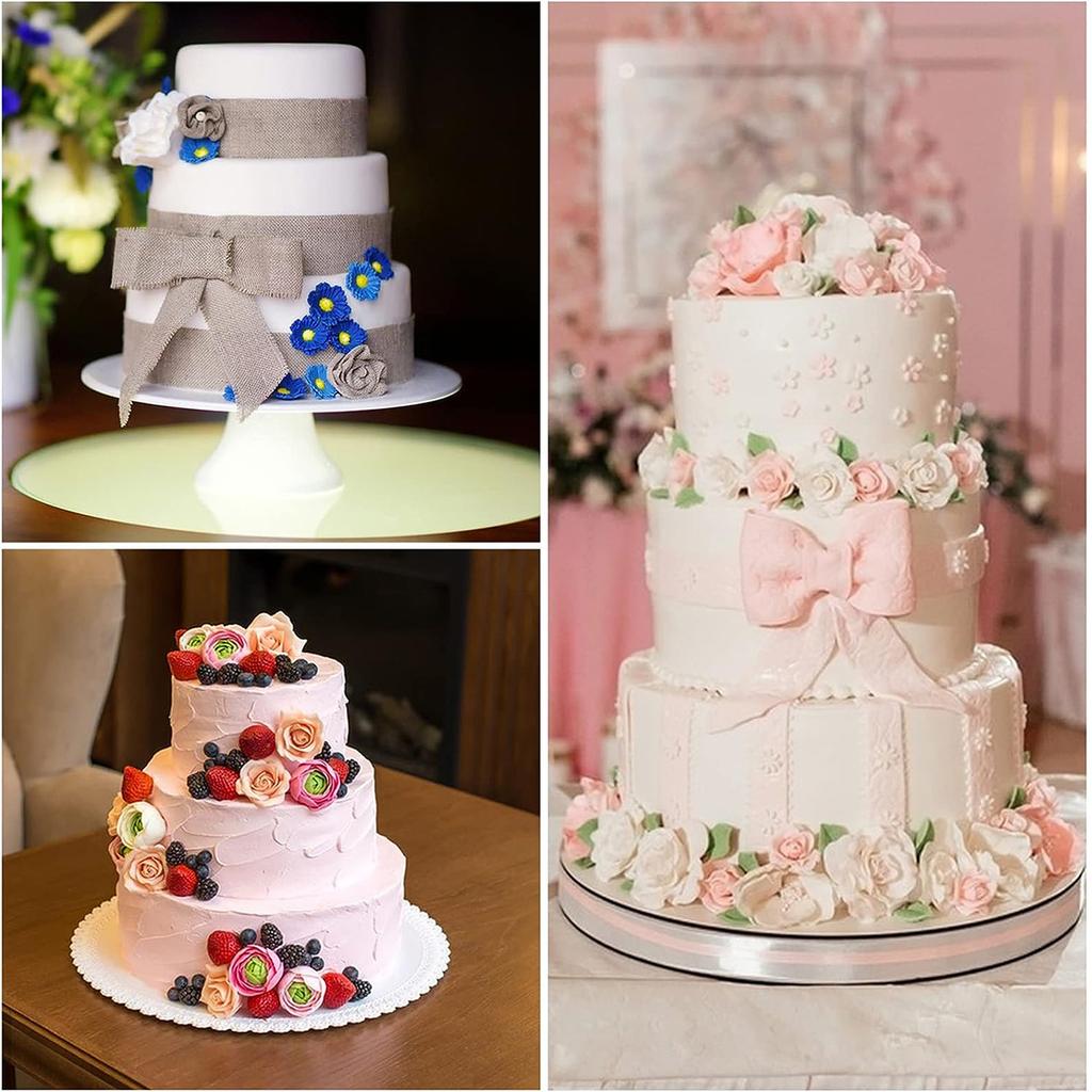3 Stück Kuchenplatten Kuchenstäbe für mehrstöckige Kuchen Kunststoff Kuchenstützstäbe für Hochzeitstortenkonstruktion und Stapeln Kuchenstäbe-Set