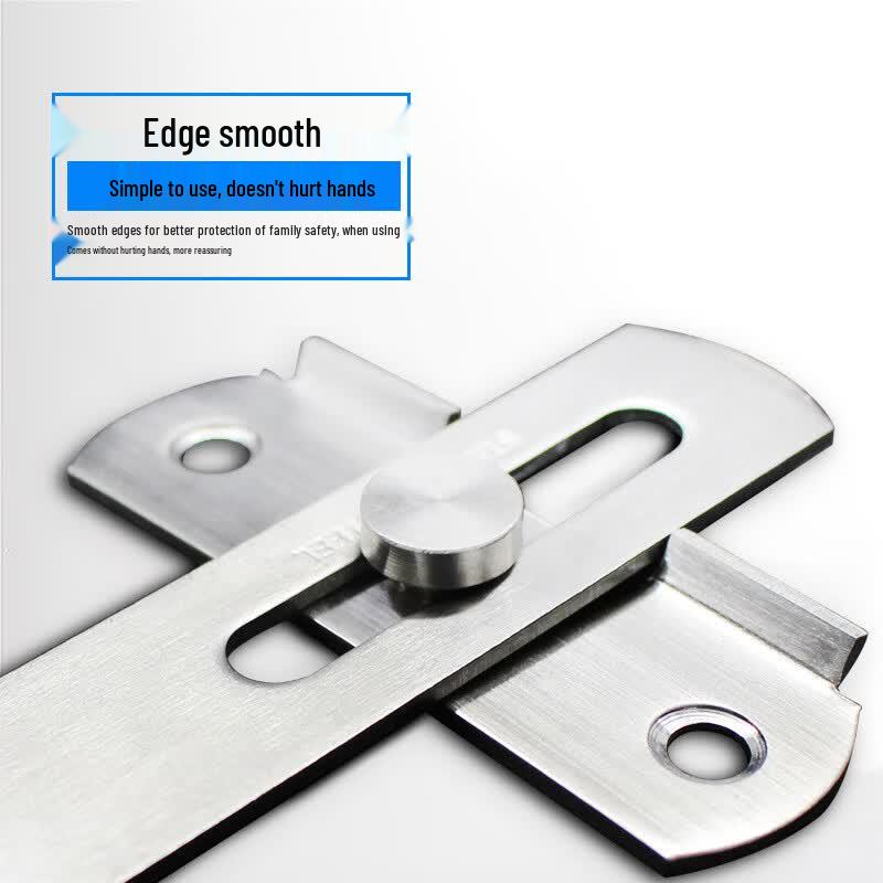Rodelic No-Punch Stainless Steel Flat Latch Door Bolt (10-Pack)