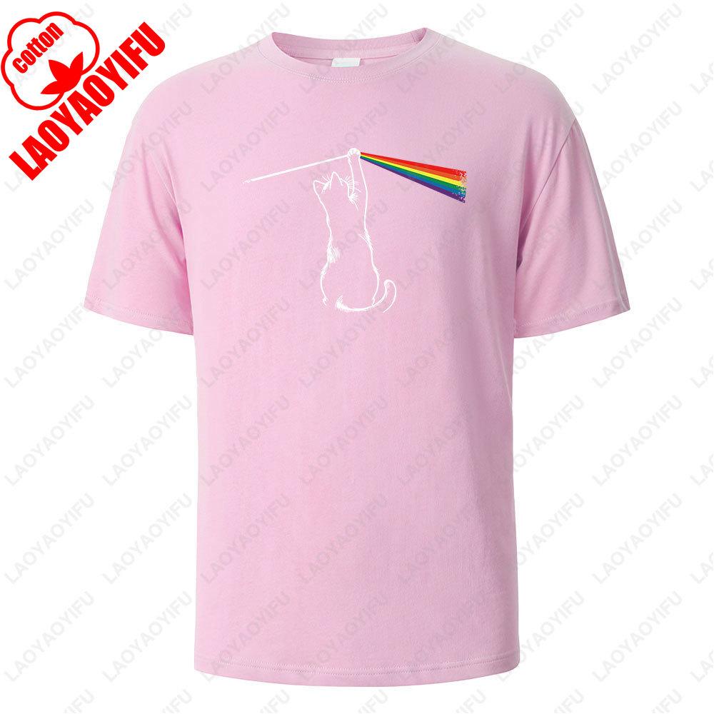 

Cat Light Simplicity Printed Women Tshirt Cute Letters Cotton Breathable Comfortable Tops for Women Summer Womens T Shirt 4XL