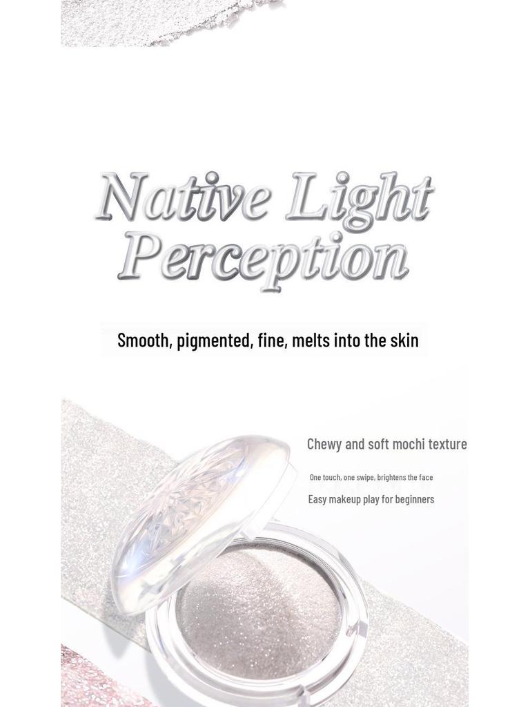 WODWOD Starry River Glitter Highlighter: Three-Dimensional Shimmer Powder for Bright, Sculpted Contours.