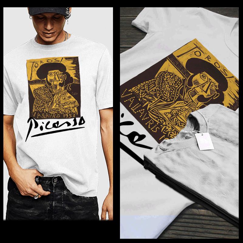 Pablo Picasso t-shirt Toros painting Spanish Cubist Painter abstract art tee 2XL