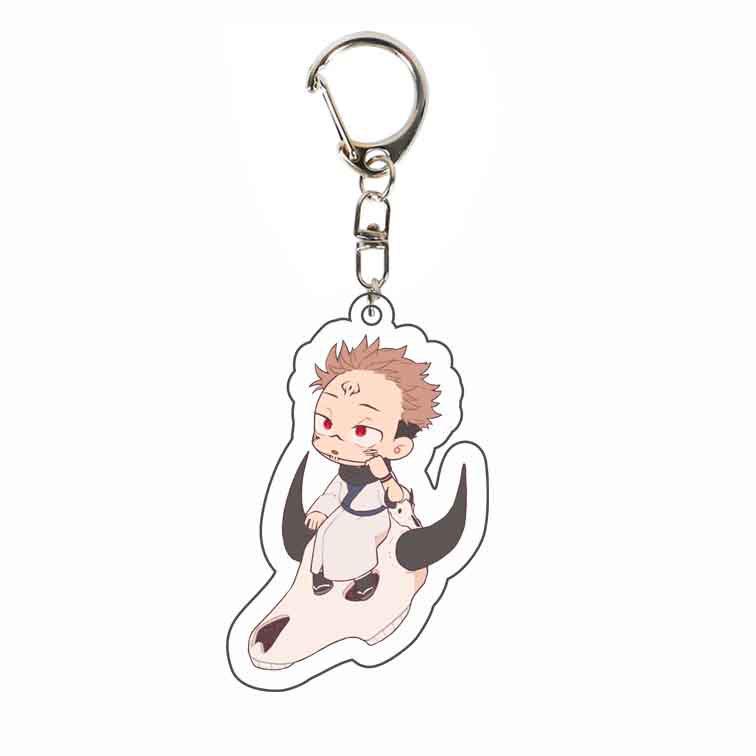 Klíčenka Jujutsu Kaisen: Yuji, Megumi, Gojo - Oboustranný akrylový přívěsek