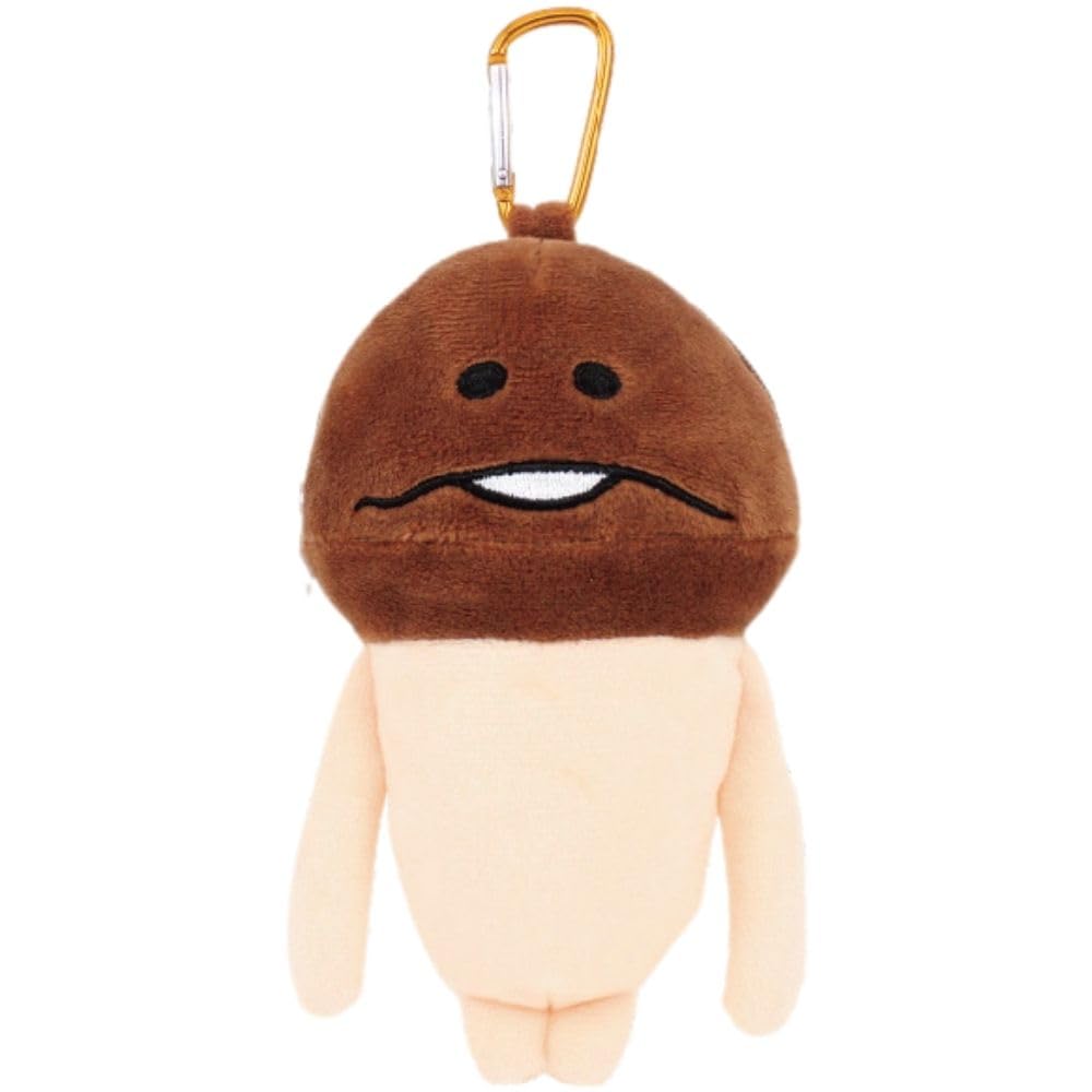 

Tees Factory Touch Detective Mushroom Cultivation Plush Zipper Mascot with H160 x W96 x Kit, Carabiner, Mushroom, Approx. D60mm, NS-5546910NM