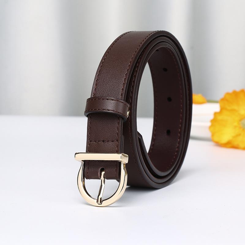 Simple And Fashionable Versatile Pin Buckle Belt, Women'S Light Luxury High-End Belt, Women'S Korean Version Of Trend Minimalist Casual Pants Belt