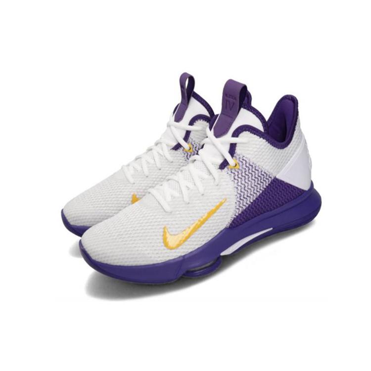 New Nike LeBron Witness 4 EP 'Lakers White' CD0188-100