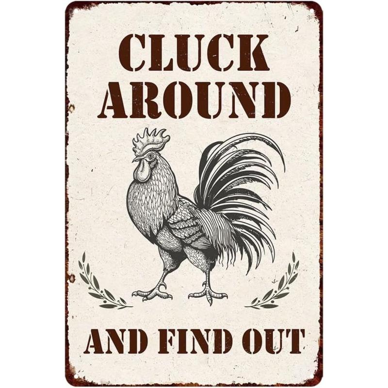 Animal House Metal Sign, Pet Family Wall Decor 20x30cm