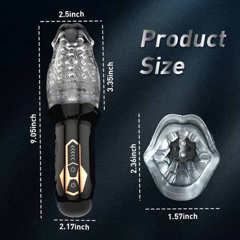 Automatic Electric 360° Rotating Sucking Male Blowjob Piston Masturbator Cup Vagina Real Oral Vibrator Machine Sex Toy Adult 18+