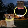 Flashing Glowing Dog Collar LED Dog Collar 3 Glowing Modes USB Rechargeable Bright & High Visibility for Small Medium Large Dogs