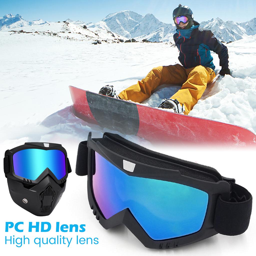 Dustproof Motocross Glasses Windproof Motorcycle Goggles Breathable Full Face Protective Motorbike Dirt Bike MTB Helmet Mask