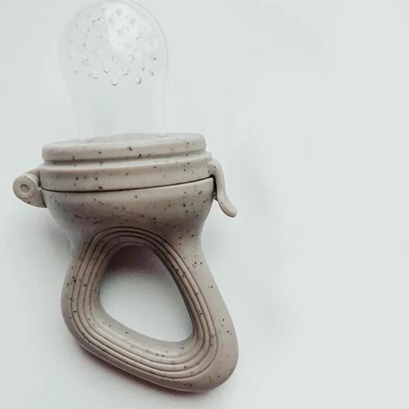 Silicone Baby Fruit Feeder with Cover Baby Nipple Fresh Food Vegetable Supplement Soother Nibbler Feeding Teething Pacifier