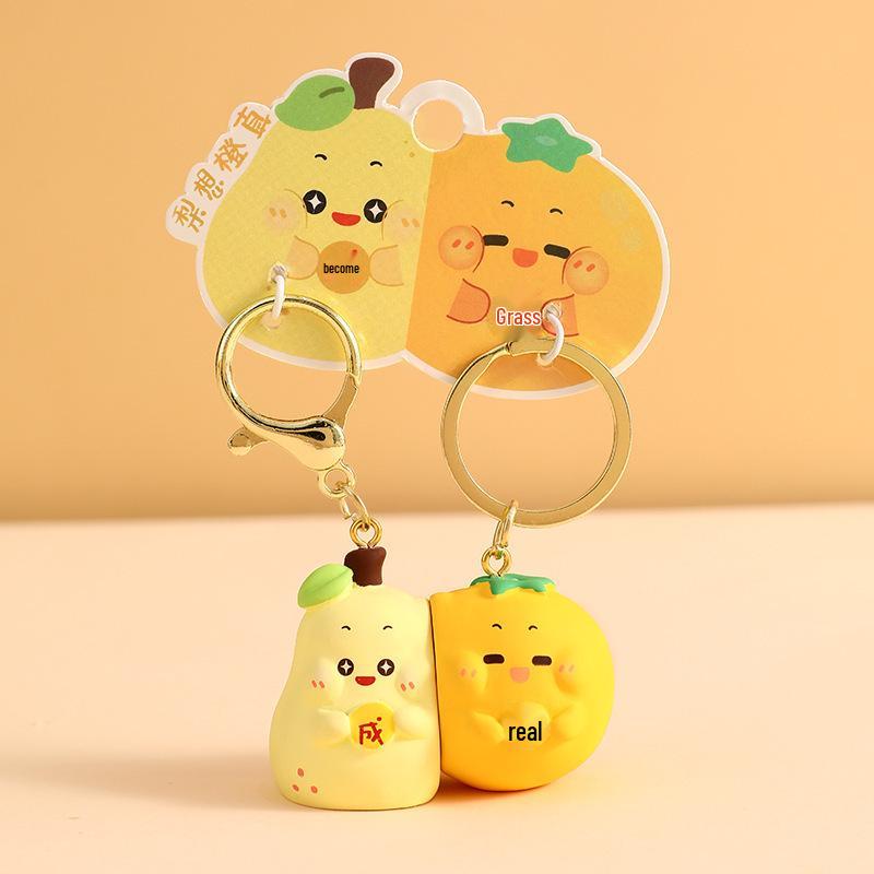 

Витончений кулон-брелок «Пара хурми та арахісу» - Шкільний аксесуар для дівчат та Маленький подарунок