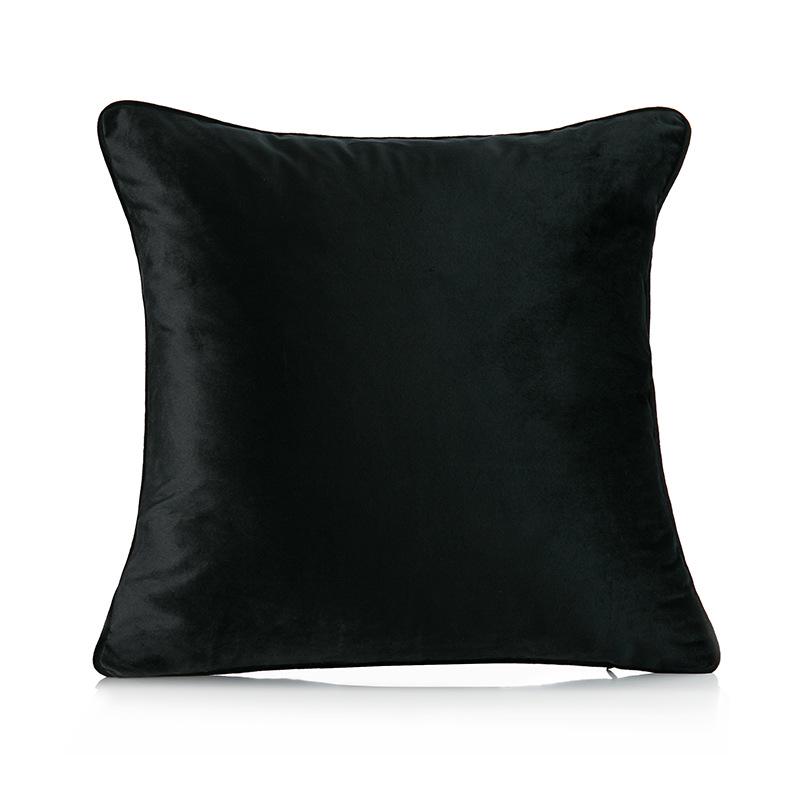 Contemporary Black & White Chenille Jacquard Pillow: French Luxury Home & Bedroom Decor
