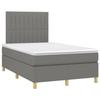 VidaXL Sommier à Lattes de Lit avec Matelas et LED, Lit Rembourré, Lit Double, Lit Adulte de Chambre à Coucher Intérieur, 3135582