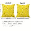 1Pc Modern Banana Peel Print Cushion Cover - Square Zippered Decorative Pillow Case Suitable For Living Room, Bedroom, Porch & T