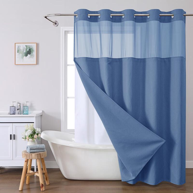 Waffle Double-Layer Thickened Shower Curtain
