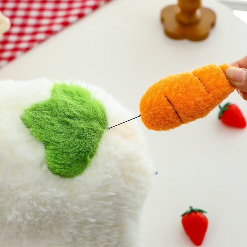 Carrot Alpaca Plush Hug Pillow - Cartoon Figure Toy Gift for Girls