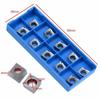10Pcs CCGT09T304-AK H01 Aluminum Insert + 75° SCBCR1212 H09 Lathe Turn Tool Holder