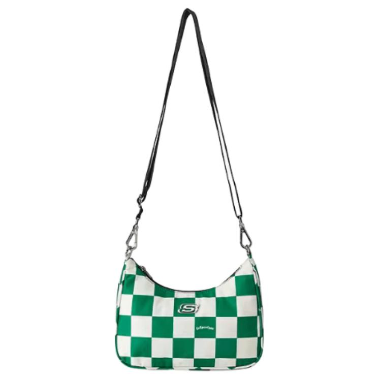 Skechers Fashion Versatile Casual Fabric Shoulder Bag Women bags Fir-Green L223U121-01Z7 Fir Green