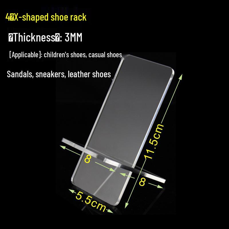 Transparent Acrylic Shoe Display Stand for Adults and Kids