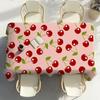 Kirschfrucht Rosa Tischdecke Party Dekoration Esszimmer Zuhause Küche Terrassen Wasserdicht Fleckenabweisend Tischdecke