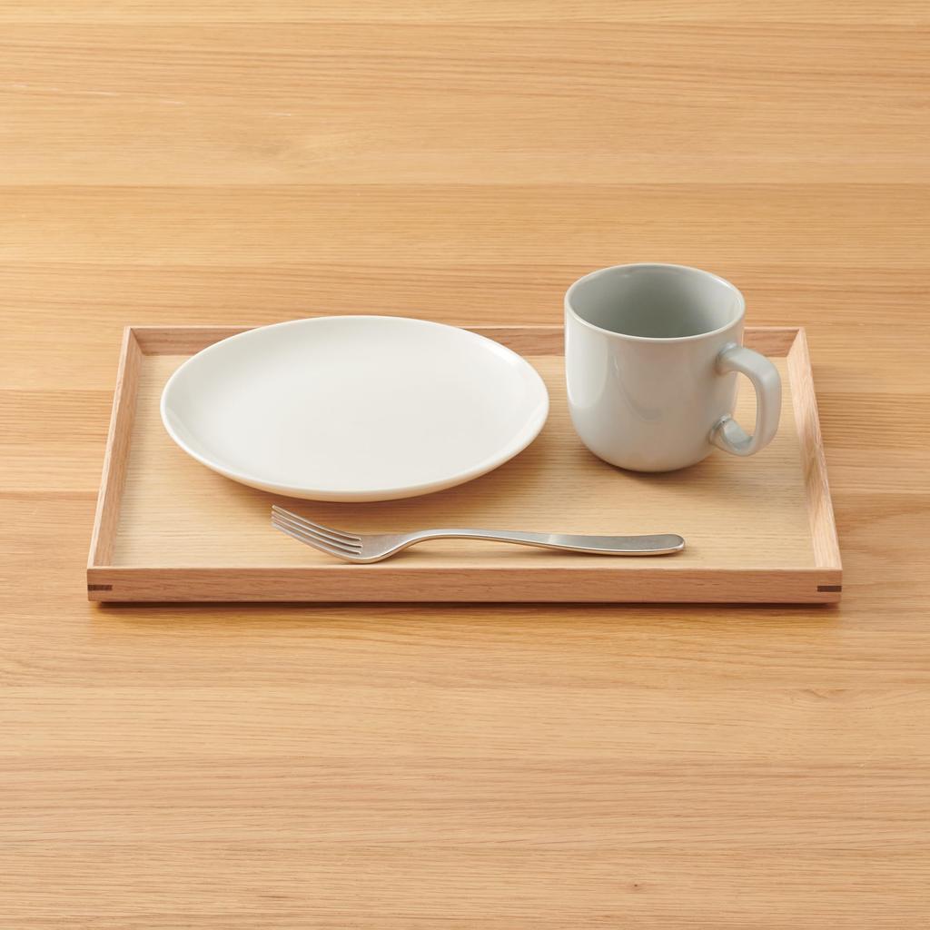 MUJI Wooden Square 35cm Wide X 26cm Deep X 2cm MDC80A2S Tray, Natural, Approx. High,