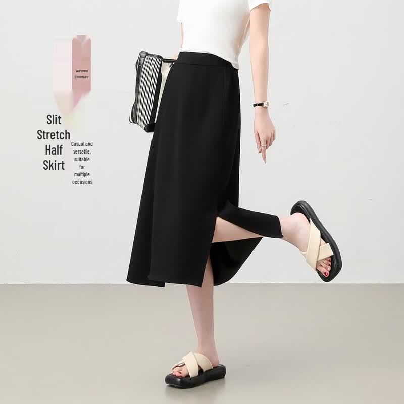 Demana Summer Slit Midi Skirt S