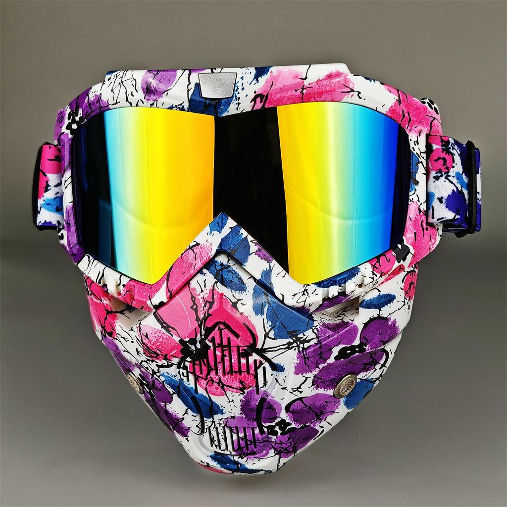 Moto Snow Goggles Mask UV400 Outdoor Riding Men's Windproof Sand Goggles Helmet Mask Mask
