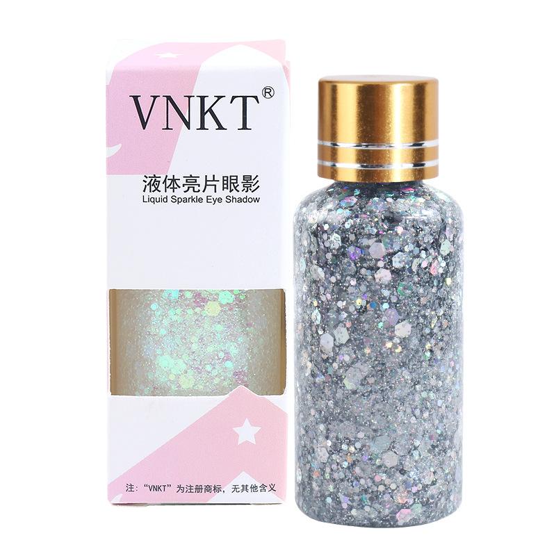 Funkelnde Flüssigkeit Große Pailletten Explosion Bühnen Make-up Performance Haare Gesicht Kleberfreies Gel Glitzer Lidschatten Make-up