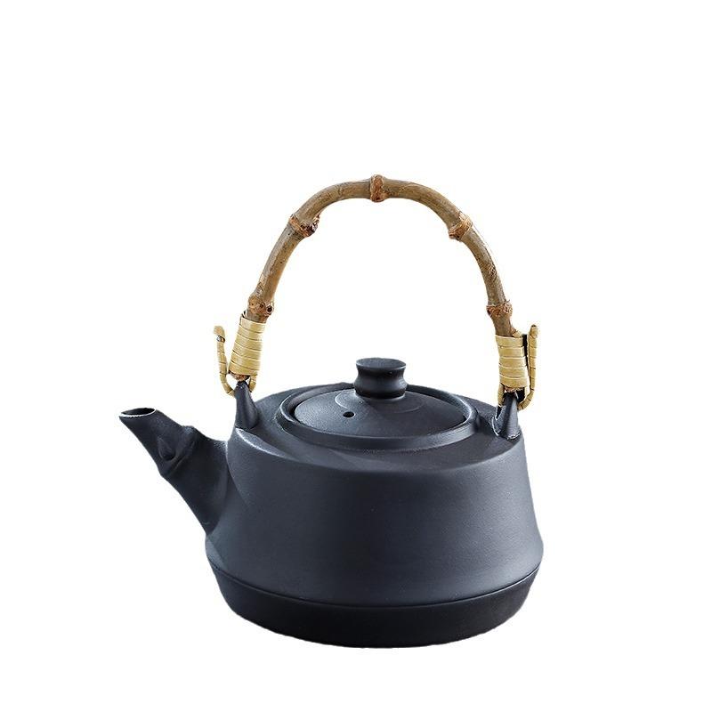 1pc Furnace Tea Teapot Household Indoor Large-capacity Carbon Roasting Pot Electric Ceramic Stove Ceramic Teapot Outdoor Kettle