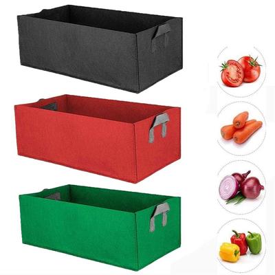 Square Non-Woven Pocket Grow Bag Garden Bed Planter Planting Bag